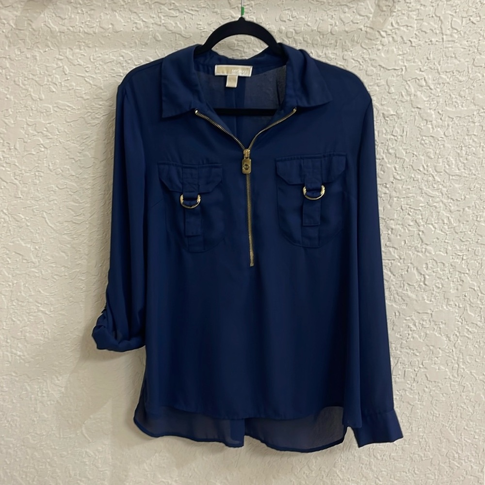 Michael Kors roll sleeve blouse